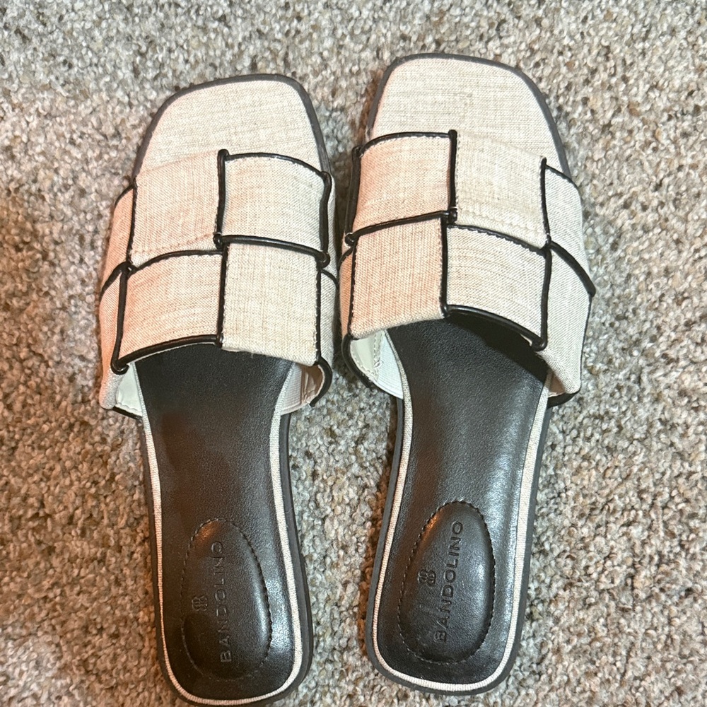 Bandolino Women's Tan Slide Sandals